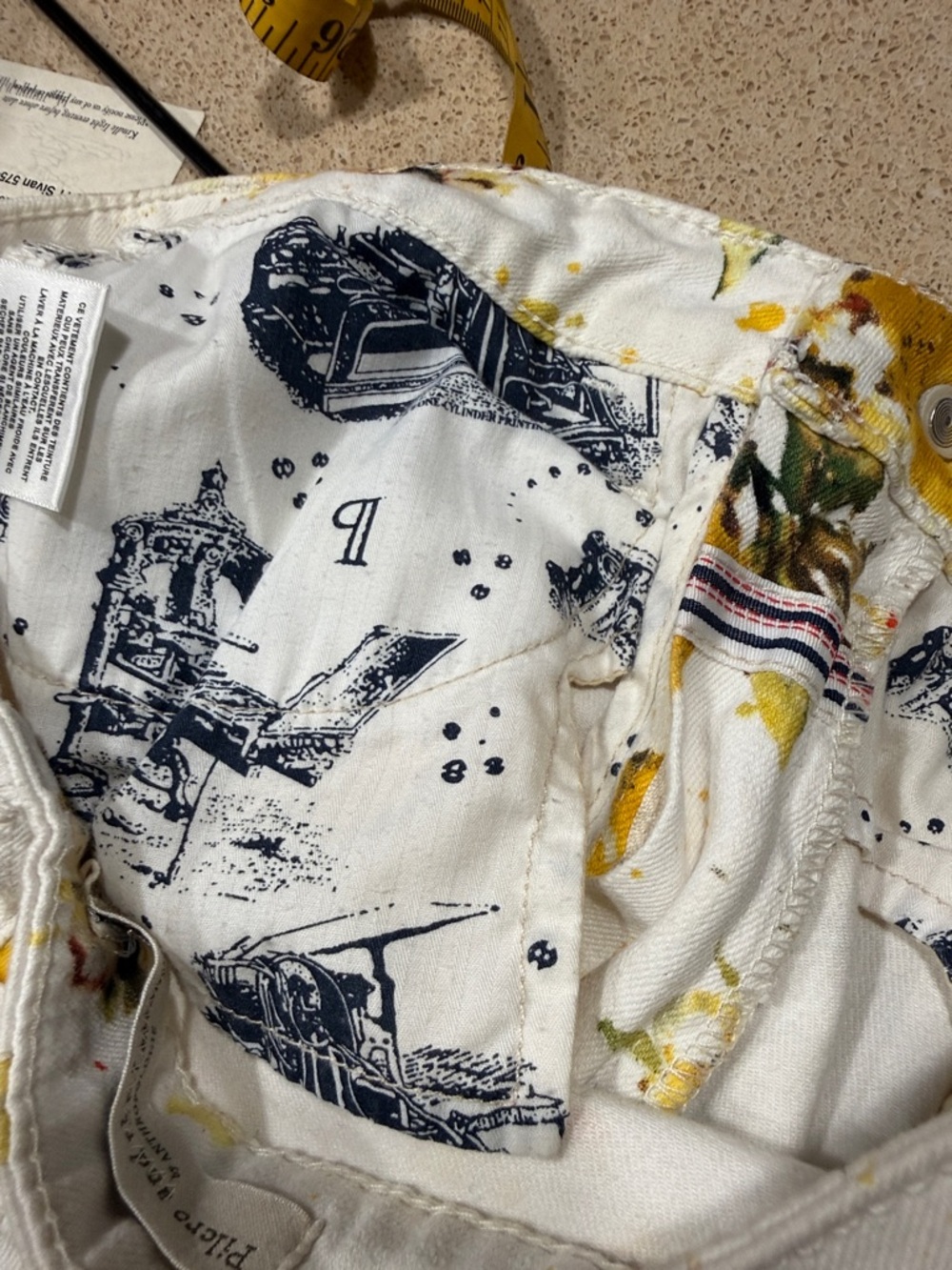 Anthropologie Pilcro Letterpress Floral High Rise Bootcut Jeans Size 27 - Picture 10 of 10